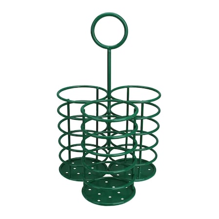 Avon Protection 10 in. 3-Slot Metal Utensil HolderGreen 33537589